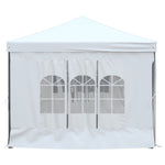 Tenda per Feste Pieghevole con Pareti Laterali Bianco 3x6 m