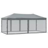 Tenda per Feste Pieghevole con Pareti Laterali Antracite 3x6 m