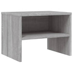 Comodino Grigio Sonoma 40x30x30 cm in Legno truciolato