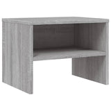 Comodino Grigio Sonoma 40x30x30 cm in Legno truciolato