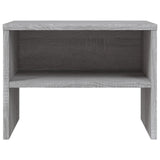 Comodino Grigio Sonoma 40x30x30 cm in Legno truciolato