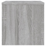 Comodino Grigio Sonoma 40x30x30 cm in Legno truciolato