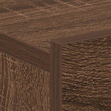 Comodino Pensile Rovere Marrone 40x30x15cm in Legno truciolato