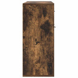 Credenza Rovere Fumo 88x30x70 cm in Legno Ingegnerizzato