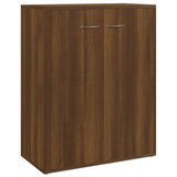 Credenza Rovere Marrone 60x30x75 cm in Legno truciolato