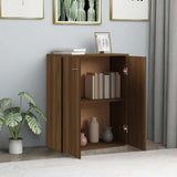 Credenza Rovere Marrone 60x30x75 cm in Legno truciolato