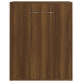 Credenza Rovere Marrone 60x30x75 cm in Legno truciolato
