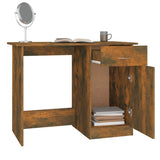 Scrivania Rovere Fumo 100x50x76 cm in Legno truciolato