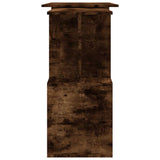 Scrivania Angolare Rovere Fumo 200x50x76cm in Legno truciolato