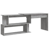 Scrivania Angolare Grigio Sonoma 200x50x76 cm Legno truciolato