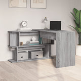 Scrivania Angolare Grigio Sonoma 200x50x76 cm Legno truciolato