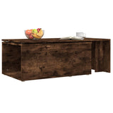 Tavolino da Salotto Rovere Fumo 150x50x35 cm Legno truciolato