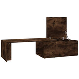 Tavolino da Salotto Rovere Fumo 150x50x35 cm Legno truciolato