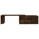 Tavolino da Salotto Rovere Fumo 150x50x35 cm Legno truciolato