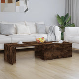 Tavolino da Salotto Rovere Fumo 150x50x35 cm Legno truciolato