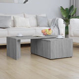 Tavolino da Salotto Grigio Sonoma 150x50x35cm Legno truciolato