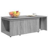 Tavolino da Salotto Grigio Sonoma 150x50x35cm Legno truciolato