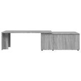 Tavolino da Salotto Grigio Sonoma 150x50x35cm Legno truciolato