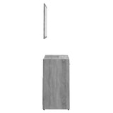 Set di Mobili da Bagno Grigio Sonoma in Legno truciolato
