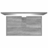 Set di Mobili da Bagno Grigio Sonoma in Legno truciolato
