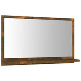 Specchio da Bagno Rovere Fumo 60x10,5x37cm in Legno truciolato