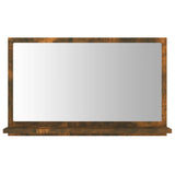 Specchio da Bagno Rovere Fumo 60x10,5x37cm in Legno truciolato