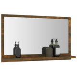 Specchio da Bagno Rovere Fumo 60x10,5x37cm in Legno truciolato