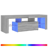 Mobile Porta TV con Luci LED Grigio Sonoma 120x35x40 cmcm