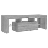 Mobile Porta TV con Luci LED Grigio Sonoma 120x35x40 cmcm