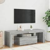 Mobile Porta TV con Luci LED Grigio Sonoma 120x35x40 cmcm