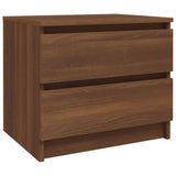 Comodini Rovere Marrone 2 pz 50x39x43,5 cm in Legno truciolato
