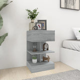 Comodino Grigio Sonoma 40x35x65 cm in Legno truciolato