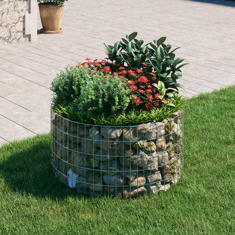 Palo Gabbione Circolare in Acciaio Zincato 100x50 cm
