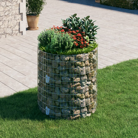 Palo Gabbione Circolare in Acciaio Zincato 100x100 cm
