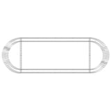 Gabbione con Letto Rialzato in Ferro Zincato 300x100x50 cm