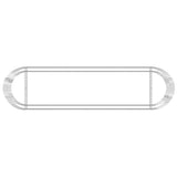 Gabbione con Letto Rialzato in Ferro Zincato 400x100x50 cm