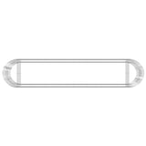 Gabbione con Letto Rialzato in Ferro Zincato 500x100x100 cm