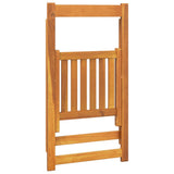 Sedie da Giardino Pieghevoli 4pz in Legno Massello di Acacia