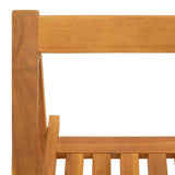 Sedie da Giardino Pieghevoli 4pz in Legno Massello di Acacia