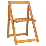 Sedie da Giardino Pieghevoli 6 pz in Legno Massello di Acacia