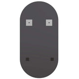 Specchio con Luci LED 80x40 cm Ovale in Vetro