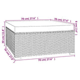 Set Divani da Giardino 5 pz con Cuscini in Polyrattan Marrone