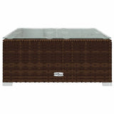 Set Divani da Giardino 11 pz con Cuscini in Polyrattan Marrone