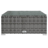 Set Divani da Giardino 12 pz con Cuscini in Polyrattan Grigio