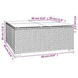Set Divani da Giardino 10 pz con Cuscini in Polyrattan Marrone