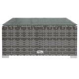 Set Divani da Giardino 12 pz con Cuscini in Polyrattan Grigio