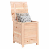 Scatola per Cuscini da Esterno 50x50x56cm Legno Massello Abete