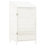 Capanno da Giardino Bianco 55x52x112 cm Legno Massello di Abete