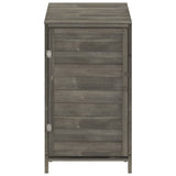 Capanno da Giardino Antracite 55x52x112 cm Legno Massello Abete