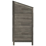 Capanno da Giardino Antracite 55x52x112 cm Legno Massello Abete